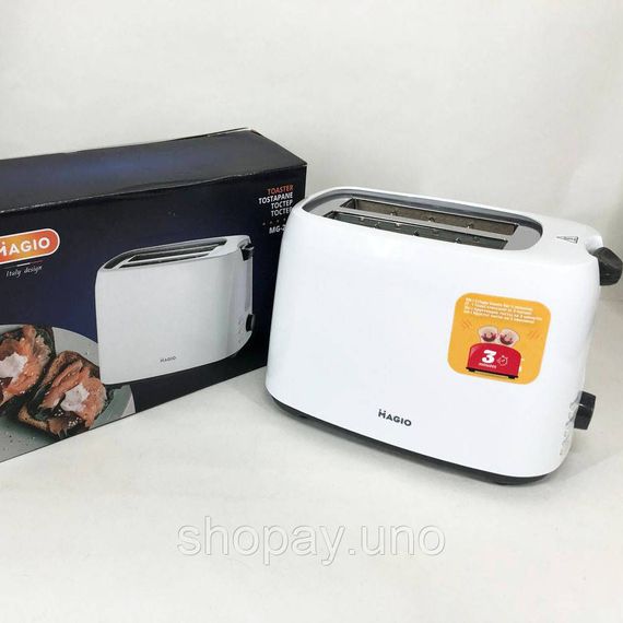 Тостер для приготовления сэндвичей MAGIO MG-278 830 Вт, Качественный тостер для дома LE-63 | Зображення 2