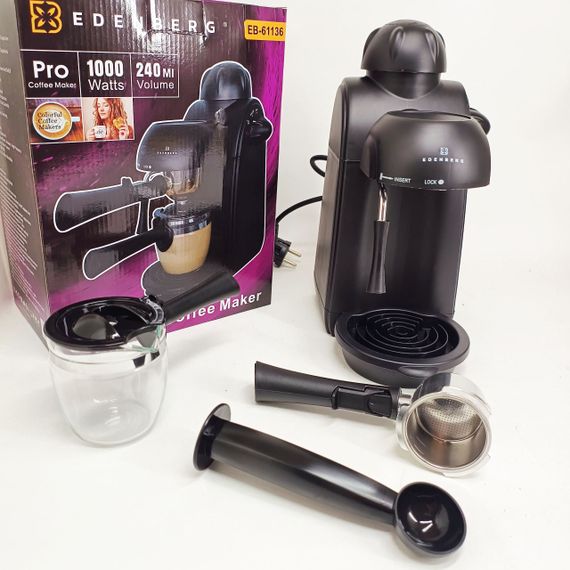 Эспрессо кофеварка Edenberg EB-61136 4 чашки 240мл BJ-25 | Зображення 2