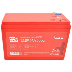 Merlion LFP12.8-6US 12.8В 6А•ч Літієва акумуляторна батарея