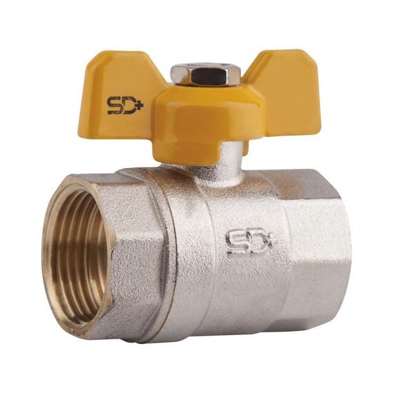 Кран кульовий Thermo Alliance Base 1/2" ВР для газу (метелик) SD602G15