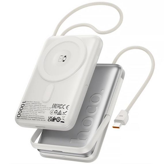 Портативний ЗП Power Bank Hoco Q43 Clever dual PD20W з БЗП Type-C 10000 mAh Silver