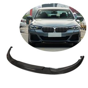 Накладка на передній бампер Lip V2 (для M-Sport 2021-2024 , Карбон) для BMW 5 серія G30/31 рр