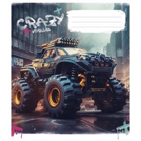 Зошит загальний "Monster trucks" 048-3283L-5 у лінію, 48 аркушів