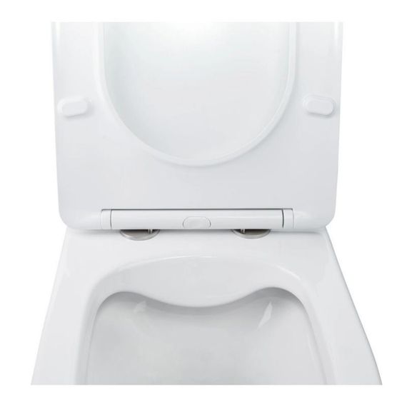 Готове рішення Qtap для ванної кімнати: підвісний унітаз Swan Rimless 520х360х320 + комплект інсталяції Nest 4 в 1 (кругла клавіша | Зображення 6