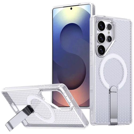 Чехол TPU Breeze with MagSafe stand для Samsung Galaxy S25 Ultra Transparent