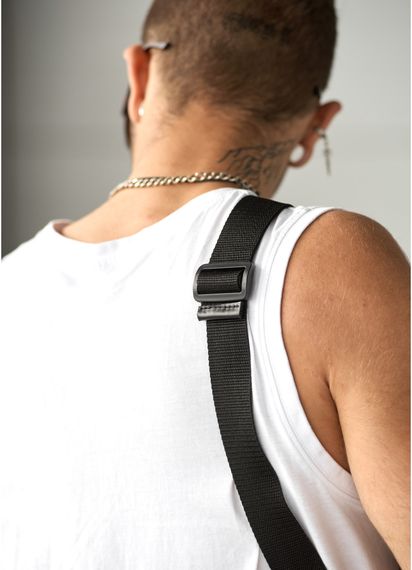 Мужская сумка бананка Sambag Holster MSH чорна 36  × 14 × 4 см (87119101m) | Зображення 5