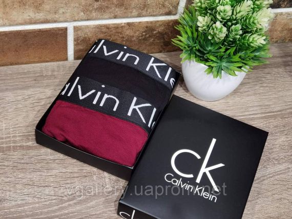 Подарочный набор мужского белья CK в коробке на 2шт  (7 цветов на выбор) | Зображення 2