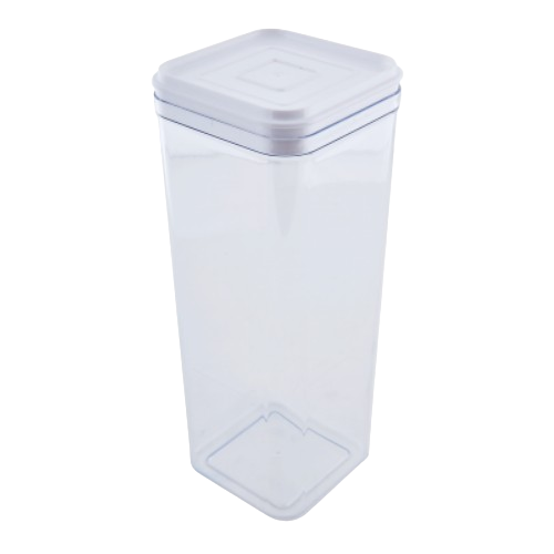Ємність для сипучих продуктів 2,25л прозорий/білий Алеана