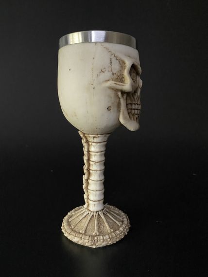 Бокал Череп 200 мл — 3D келих із нержавіючої сталі та епоксидної смоли | Зображення 1