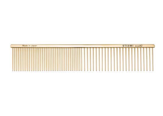 Гребень Utsumi Eco#2 Comb Gold 25cm Comb 4cm Teeth Comb