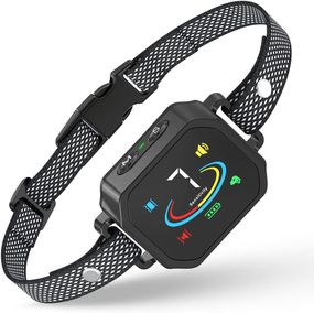 Ошийник для собак AINSYLI від гавкоту — з вібрацією та звуковим сигналом, IP67, 7 рівнів чутливості