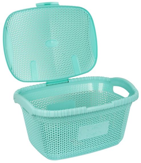 Кошик для білизни Violet House 1002 Віолетта Soft Mint 28 л | Зображення 1