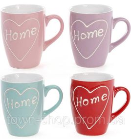 Кружка керамическая "Home is where the heart is" 310мл BD-593-200