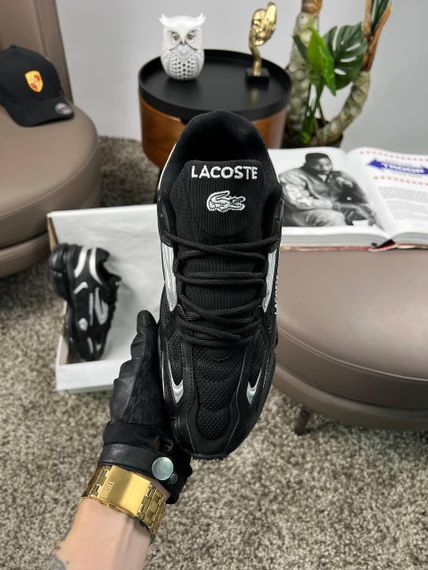 Чоловічі кросівки Lacoste L003 2K24 PRM Black Silver  (текстиль) A4388 45 29 | Зображення 6