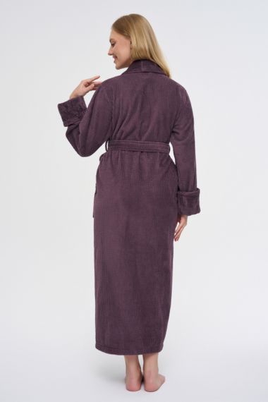 Женский халат Nusa 3873 фиолетовый 3XL | Зображення 1