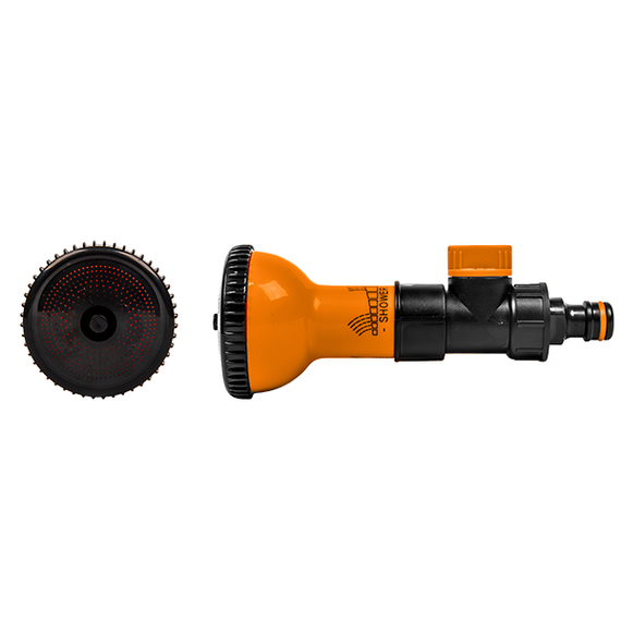 Зрошувач ручний Bradas BLACK LINE "ситечко" з краном ECO-2301