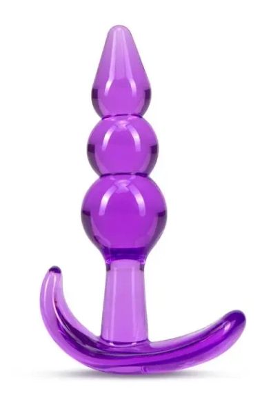 Анальный плаг B YOURS TRIPLE BEAD ANAL PLUG PURPLE sexstyle