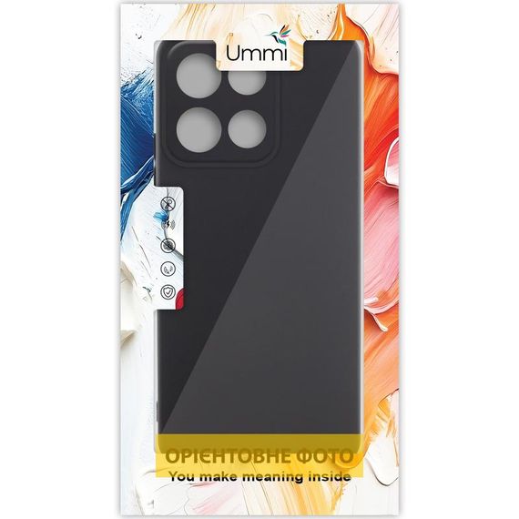 Чехол Silicone Cover Ummi Lakshmi Full Camera (AA) для Motorola Moto G56 5G Черный / Black | Зображення 1