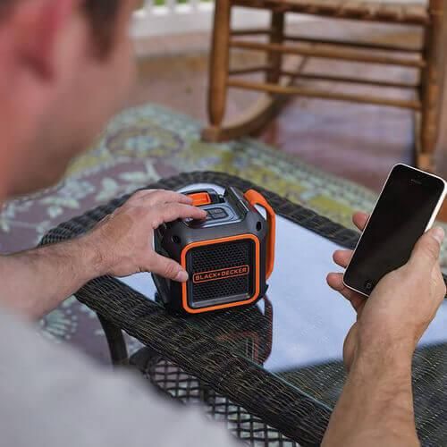 Колонка портативная аккумуляторная BLACK+DECKER BDCSP18N | Зображення 4