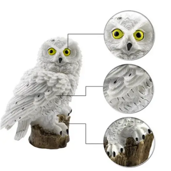 Світильник на сонячній батареї Сова, вуличний ліхтар для газону, водонепроникний світильник | Зображення 7