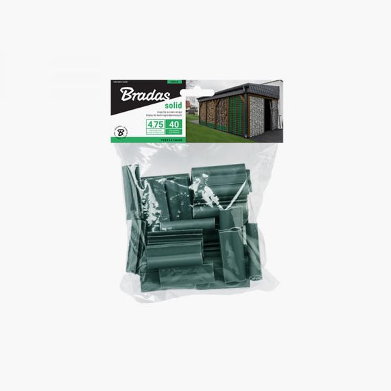 Кліпси для огороджувальних стрічок Bradas SOLID 4,75 см зелені 40 шт TOBKS4740GR | Зображення 1