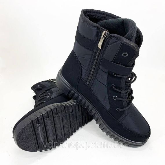 Жіночі зимові стьобані черевики, Теплі ботфорти жіночі, Черевики жіночі якісні осінні VX-78 | Зображення 3