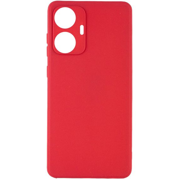 Силиконовый чехол Candy Full Camera для Realme C55 Красный / Camellia