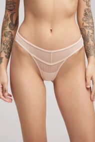Трусики брифи LUNA L5167BR з V посадкою Бежеві L