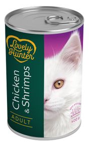 Корм Lovely Hunter Adult Chicken and Shrimps вологий з куркою та креветками для дорослих котів 400 гр