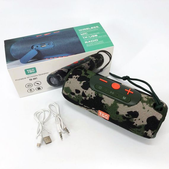 Колонка-динамик bluetooth TG341, Bluetooth колонка с функцией радио, Мощная колонка блютуз JF-43 | Зображення 2