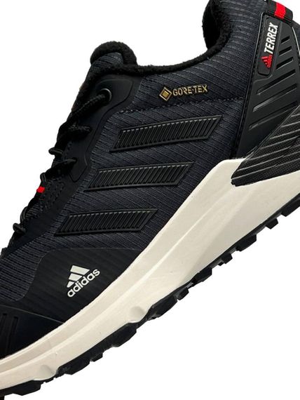 Зимові чоловічі кросівки  Terrex Dark Grey Black , фліс , В'єтнам 46 | Зображення 4