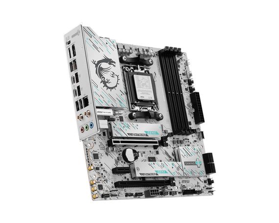 Материнcкая плата MSI B850M GAMING PLUS WIFI sAM5 B850 4xDDR5 M.2 HDMI DP WiFi BT mATX 911-7E66-001 | Зображення 1