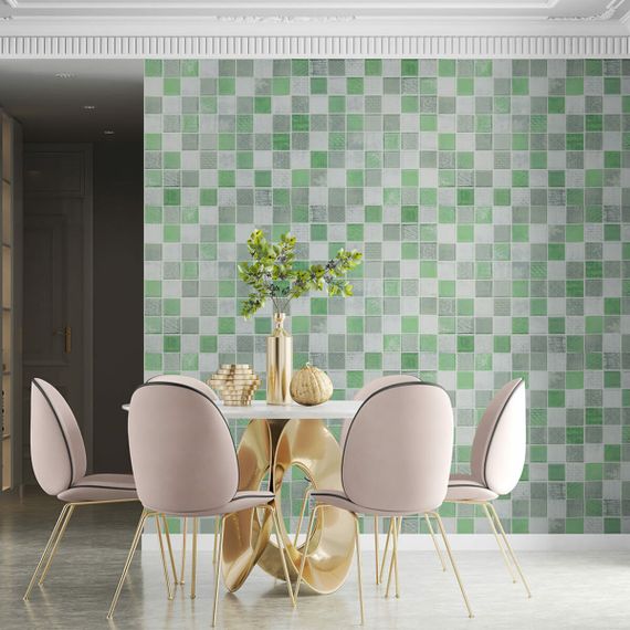 Панель стінова 3D 700х700х4мм Мозаїка зелена SW-00002010 | Зображення 4