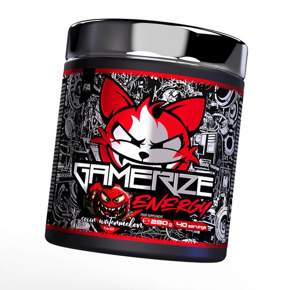 Передтренувальна добавка для енергії Fitness Authority Gamerize Energy 280 g (Sour Watermelone)