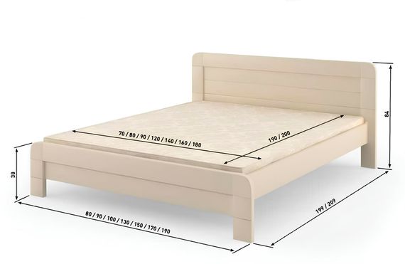 Полуторне ліжко Mebigrand Тоскана Айворі 120х190 см (MBG-1642) | Зображення 2