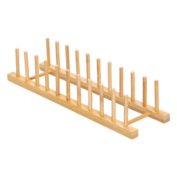 Підставка для тарілок та кришок  45×11×9.5 (см) дерев'яна на кухню HB-40-14 | Зображення 5