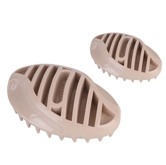 Силиконовая щетка для короткой шерсти Doggy Man Honey Smile Smile розмір 10х6,5 см. | Зображення 4