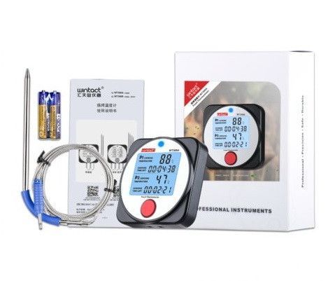 Термометр цифровой для барбекю 2-х канальный Bluetooth, -40-300°C WINTACT WT308A | Зображення 4