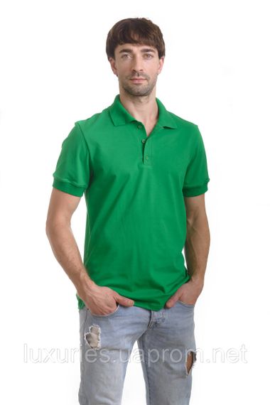 Чоловіча футболка Polo Поло, чоловіча поло з мікролакости з коміром