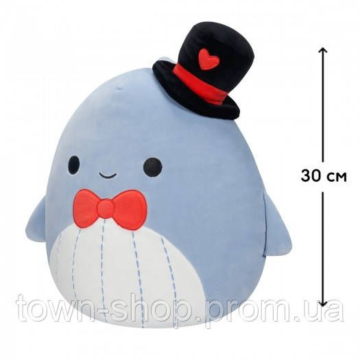 Мягкая игрушка Squishmallows – Синий кит Самир (30 cm) | Зображення 1