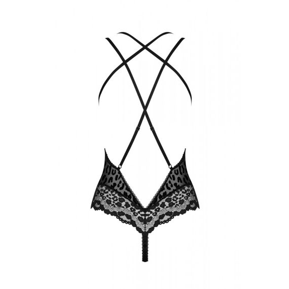 Сексуальне Боді Obsessive Giully S \ M Black, Черный, S-M | Зображення 3
