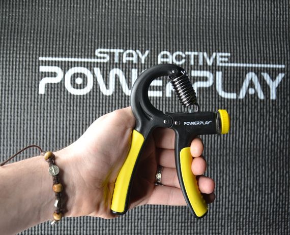 Еспандер кистьовий PowerPlay PP-4323 з регульованим навантаженням 10-40 кг. Strength Grip Чорно-жовтий | Зображення 6