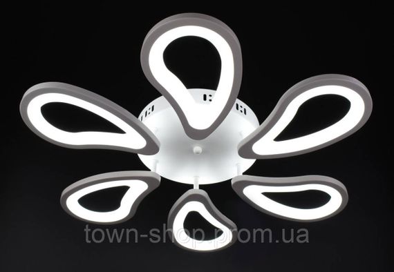 Люстра потолочная LED с пультом A2296/6-wh Белый 8х61х61 см. | Зображення 1