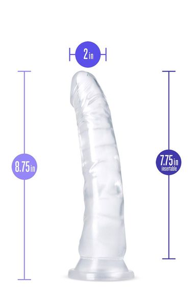 Фалоімітатор реалістичний, на присосці Blush B Yours прозорий, 22.2 х 5 см | Зображення 3