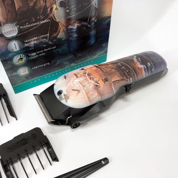 Акумуляторна машинка для стрижки VGR V-690 від USB Нержавіюча сталь, підстригальна машинка | Зображення 1