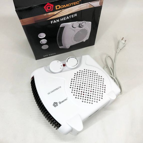 Електричний обігрівач для офісу Domotec, Портативний електричний міні-обігрівач, Вітродуйка для дому HX-61 | Зображення 2