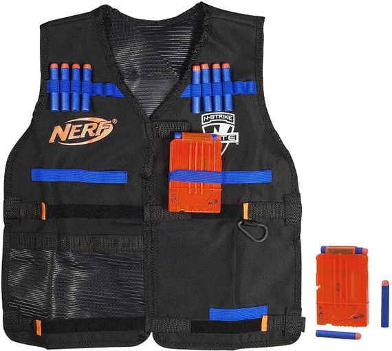 Ігровий набір Hasbro Жилет агента Nerf зі стрілами і магазинами Оригінал NERF N-Strike Elite Series Tactical Vest | Зображення 1