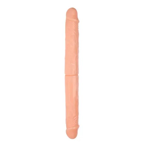 Фалоімітатор двосторонній Baile Double Dones реалістичний, бежевий, 36 × 4,6 см Sex Aura | Зображення 2