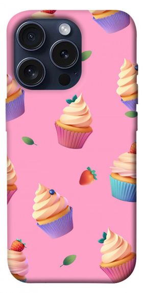 Чохол з картинкою Капкейки для Apple iPhone 15 Pro (6.1")