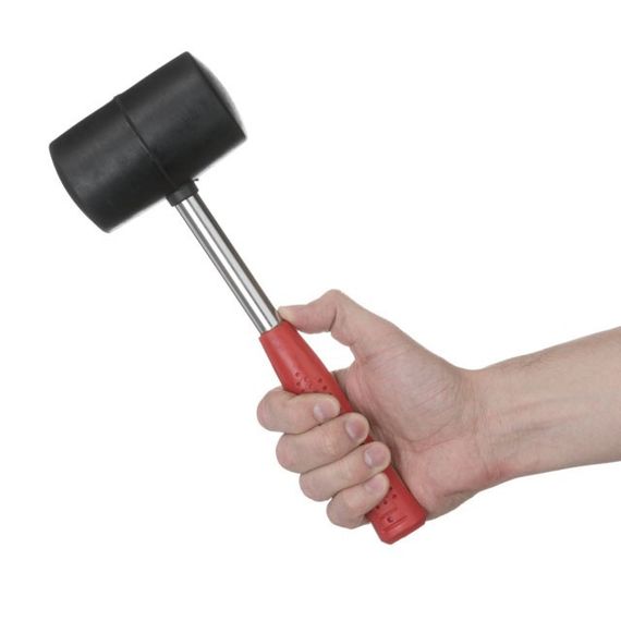 Киянка гумова 680 г, чорна INTERTOOL HT-0232 | Зображення 4